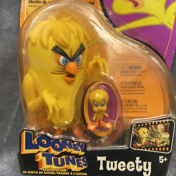 Looney Tunes Back In Action Tweety Bird Chompin Stretch Monster & Mini Figure - Picture 2 of 9